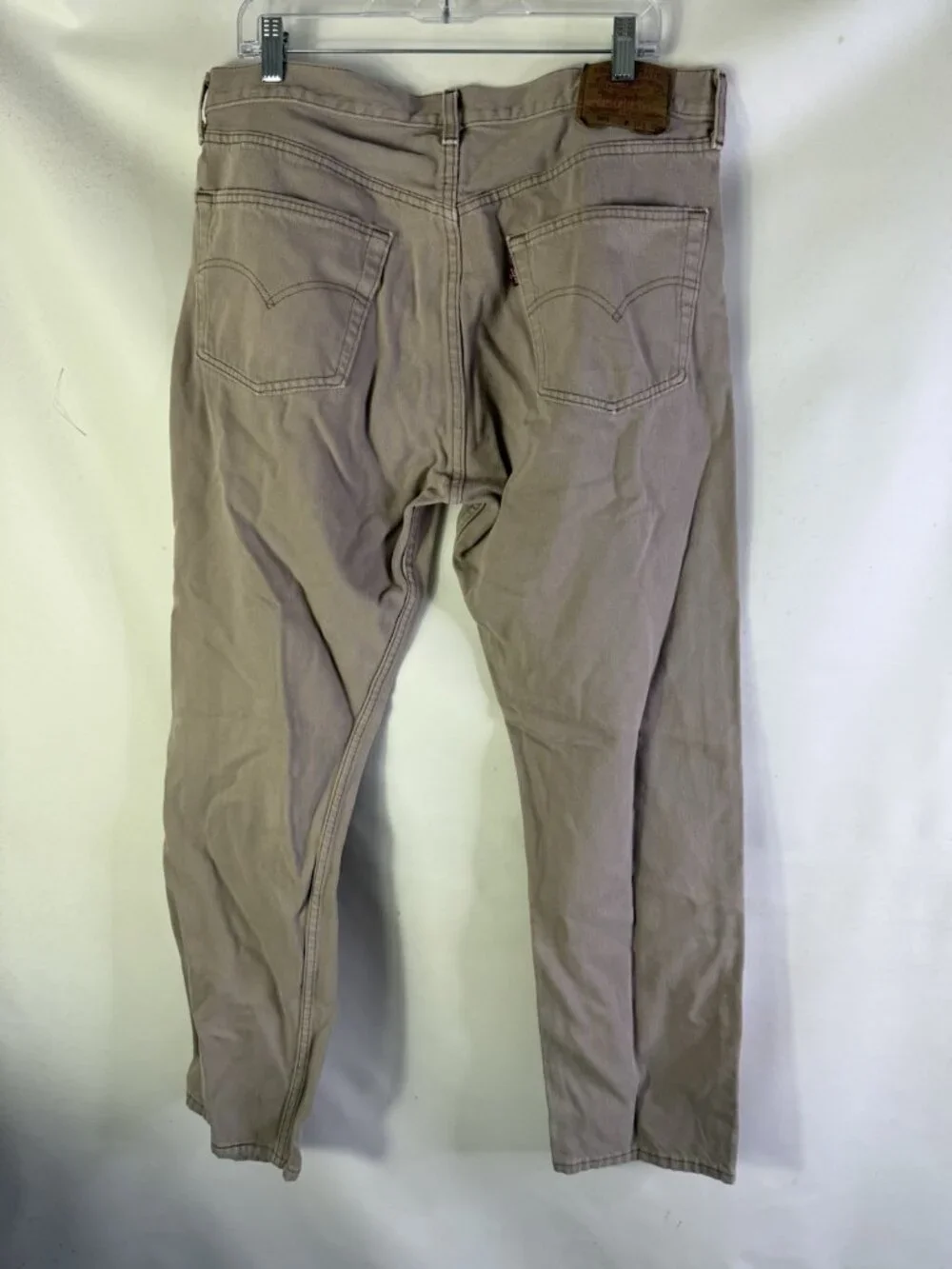 Vintage 90s Levis 501-6048 Button Fly Khaki Jeans Pants Mens 38x32 USA